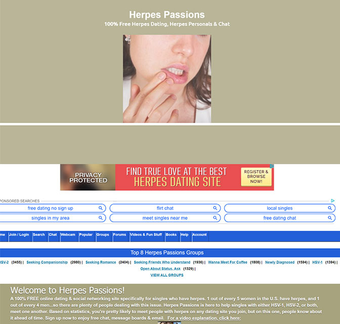 free herpes dating site, herpes passsion