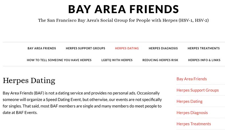 facebook herpes support resource San Francisco,BAY AREA FRIENDS